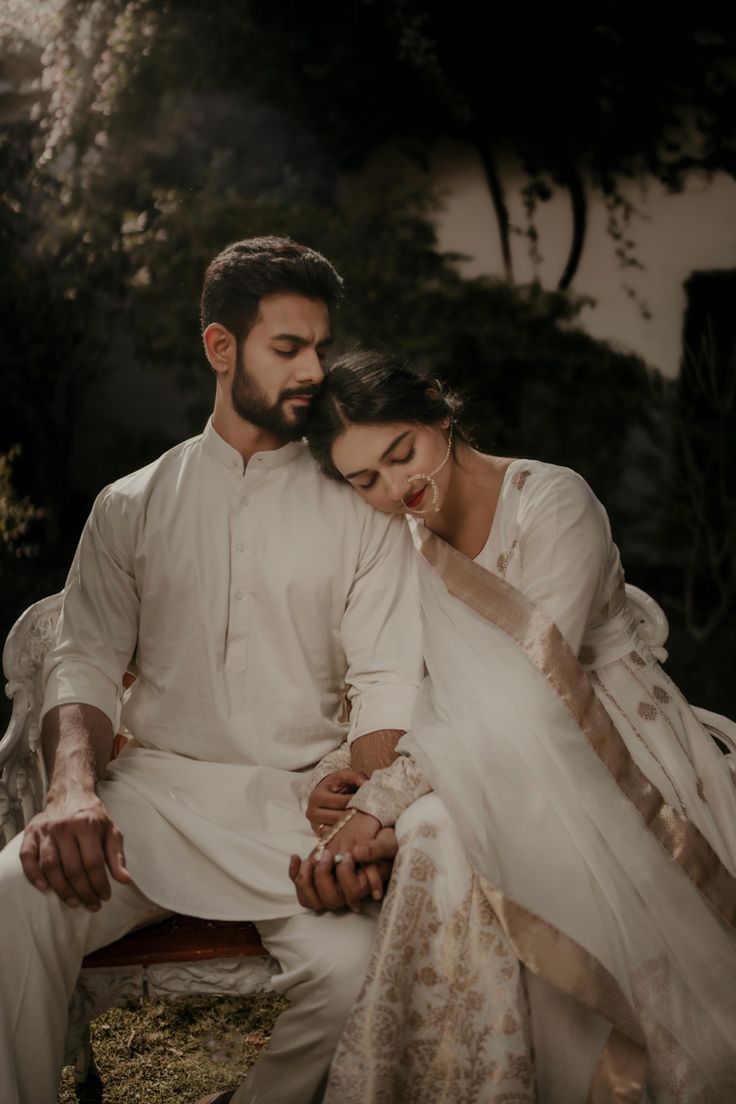 Ivory kurta and embroidered anarkali in soft garden light